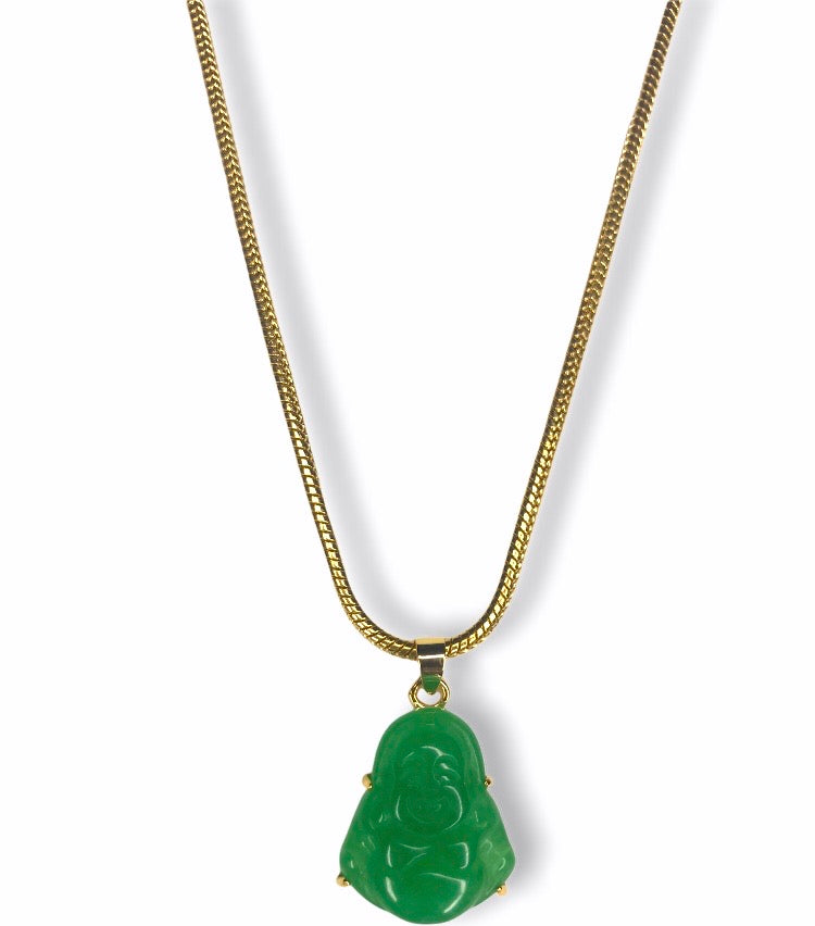 Mini Jade Buddha Necklace